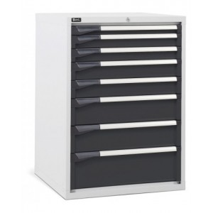 Cassettiera da lavoro, 8 cassetti, mm L 714 x P 726 x H 1000