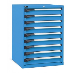 Cassettiera da lavoro, 9 cassetti, mm L 714 x P 726 x H 1000