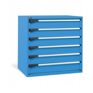 Cassettiera da lavoro, 6 cassetti, mm L 1020 x P 726 x H 1000
