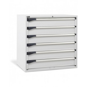 Cassettiera da lavoro, 6 cassetti, mm L 1020 x P 726 x H 1000