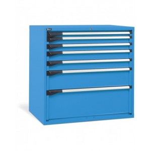 Cassettiera da lavoro, 7 cassetti, L1020 x P726 x H1000 mm