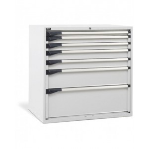 Cassettiera da lavoro, 7 cassetti, L1020 x P726 x H1000 mm