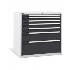 Cassettiera da lavoro, 7 cassetti, L1020 x P726 x H1000 mm