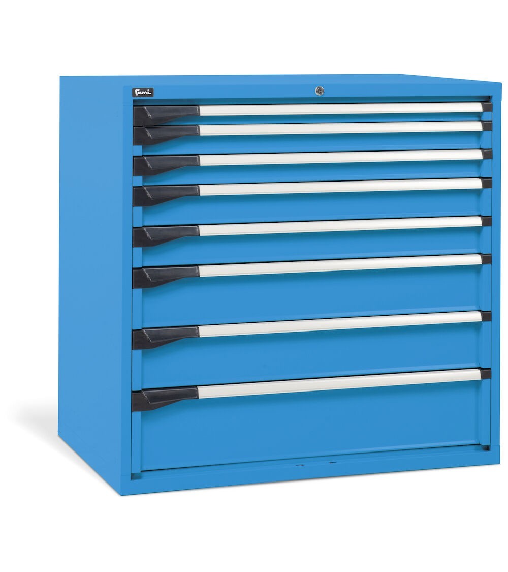 Cassettiera da lavoro, 8 cassetti, L1020 x P726 x H1000  mm