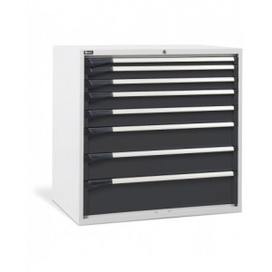 Cassettiera da lavoro, 8 cassetti, L1020 x P726 x H1000  mm