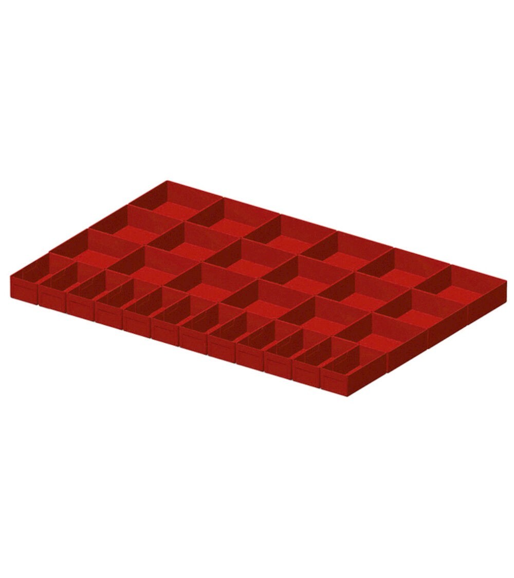 Kit cassette divisorio, 30 pezzi, per cassetti con H 50 mm, 54x36 EH