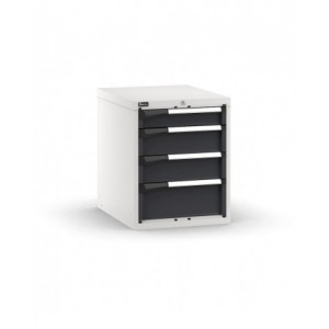 Blocco cassettiera da banco, 4 cassetti 1x100 2x150 1x200, L561 x P726 x H700 mm