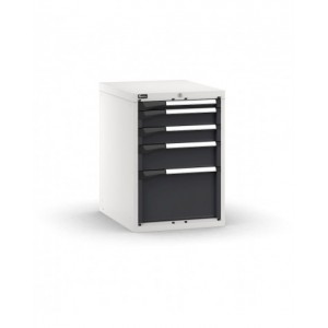 Blocco cassettiera da banco, 5 cassetti 1x50 2x100 1x150 1x300, L561 x P726 x H800 mm