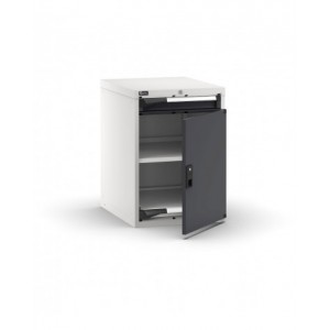 Armadietto portautensili con porta a battente, 1 cassetto,1 piano regolabile, 1 piano estraibile, L561 x P726 x H800 mm