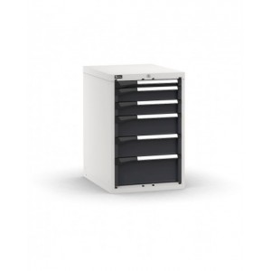 Blocco cassettiera da banco, 6 cassetti  1x50 2x100 2x150 1x200, L561 x P726 x H850 mm