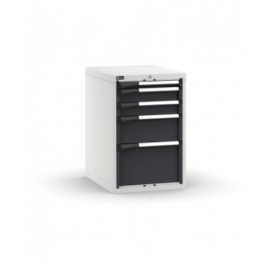 Blocco cassettiera da banco, 5 cassetti 1x50 2x100 1x200 1x300, L561 x P726 x H850 mm
