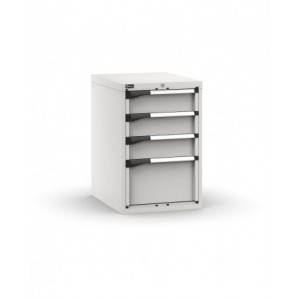 Blocco cassettiera da banco, 4 cassetti 3x150 1x300, L561 x P726 x H850 mm