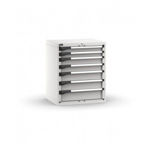Blocco cassettiera da banco, 7 cassetti  2x75 2x100 2x125 1x150, L714 x P573 x H850 mm