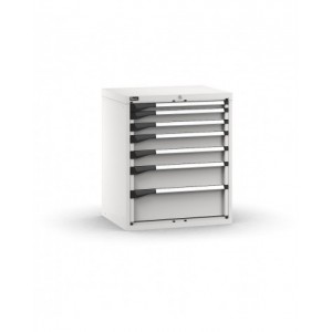 Blocco cassettiera da banco, 7 cassetti 1x50 2x75 2x100 1x150 1x200, L714 x P573 x H850 mm