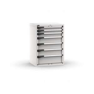 Cassettiera porta attrezzi, 7 cassetti 2x75 1x100 3x150 1x200, L714 x P573 x H1000 mm