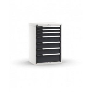 Cassettiera porta attrezzi, 7 cassetti 2x75 1x100 3x150 1x200, L714 x P573 x H1000 mm