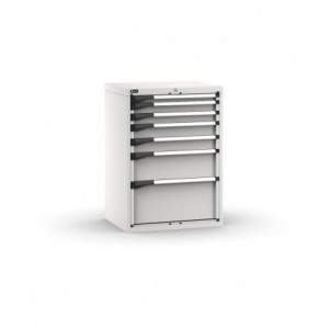 Cassettiera porta attrezzi, 7 cassetti 1x50 2x75 2x100 1x200 1x300, L714 x P573 x H1000 mm