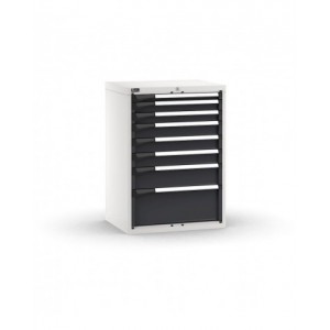 Cassettiera porta attrezzi, 8 cassetti 1x50 2x75 3x100 1x150 1x250, L714 x P573 x H1000 mm