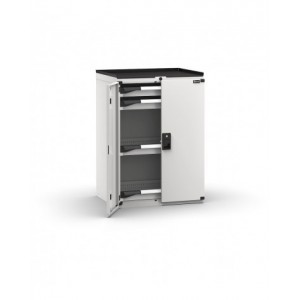 Armadietto portautensili con 2 ante a battente, 4 cassetti, L714 x P573 x H1022 mm