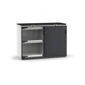 Armadietto portautensili con 2 ante scorrevoli, 4 cassetti, 2 piani estraibili,L714 x P573 x H1022 mm