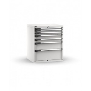 Cassettiera porta attrezzi, 7 cassetti 1x50 2x75 2x100 1x200 1x300, L867 x P726 x H1000 mm