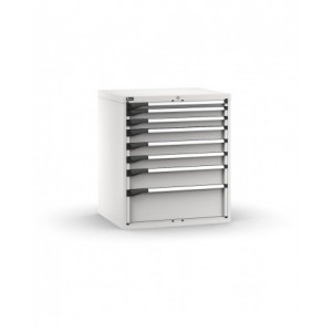 Cassettiera porta attrezzi, 8 cassetti 1x50 2x75 3x100 1x150 1x250, L867 x P726 x H1000 mm