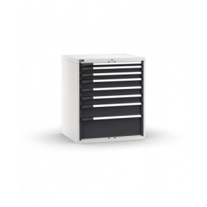 Cassettiera porta attrezzi, 8 cassetti 1x50 2x75 3x100 1x150 1x250, L867 x P726 x H1000 mm