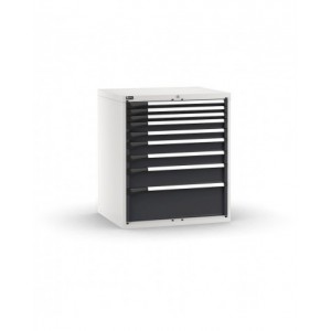 Cassettiera porta attrezzi, 9 cassetti 3x50 2x75 2x100 1x150 1x250, L867 x P726 x H1000 mm