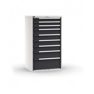 Cassettiera porta attrezzi, 9 cassetti 3x100 4x150 1x200 1x300, L867 x P726 x H1500 mm