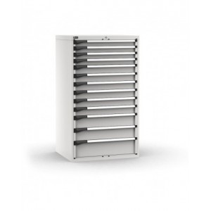 Cassettiera porta attrezzi, 13 cassetti 4X75 6X100 2X150 1X200, L867 x P726 x H1500 mm