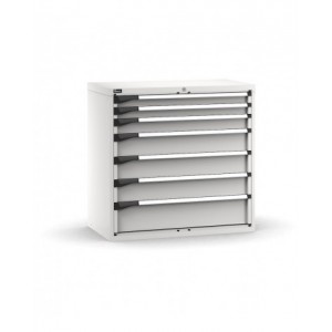 Cassettiera porta attrezzi, 7 cassetti 2x75 1x100 3x150 1x200, L1020 x P573 x H1000 mm