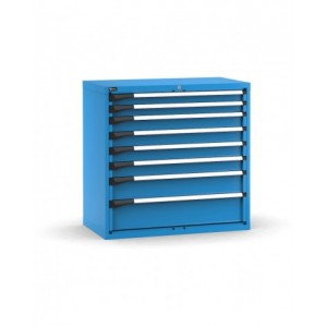 Cassettiera porta attrezzi, 8 cassetti 2x75 4x100 1x150 1x200, L1020 x P573 x H1000 mm