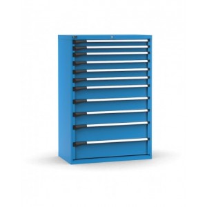 Cassettiera porta attrezzi, 11 cassetti 2x75 4x100 3x150 2x200, L1020 x P573 x H1500 mm