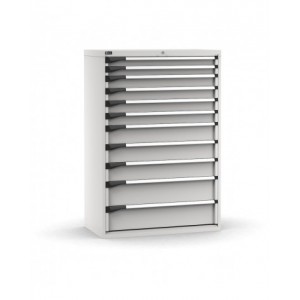 Cassettiera porta attrezzi, 11 cassetti 2x75 4x100 3x150 2x200, L1020 x P573 x H1500 mm