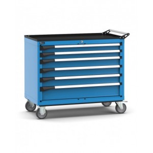 Cassettiera porta attrezzi con ruote, 6 cassetti 2x75 3x100 1x150, L1020 x P573 x H922 mm
