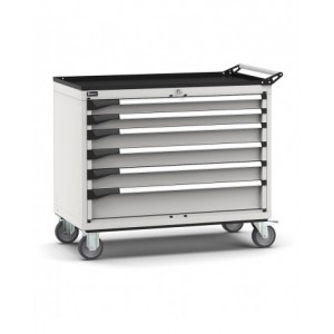 Cassettiera porta attrezzi con ruote, 6 cassetti 2x75 3x100 1x150, L1020 x P573 x H922 mm