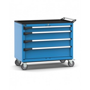 Cassettiera porta attrezzi con ruote, 4 cassetti 1x100 2x150 1x200, L1020 x P573 x H922 mm