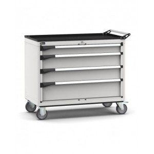 Cassettiera porta attrezzi con ruote, 4 cassetti 1x100 2x150 1x200, L1020 x P573 x H922 mm