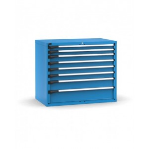 Cassettiera porta attrezzi, 8 cassetti 2x75 4x100 1x150 1x200, L1190 x P726 x H1000 mm