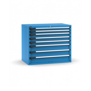 Cassettiera porta attrezzi, 8 cassetti 2x75 3x100 3x150, L1190 x P726 x H1000 mm