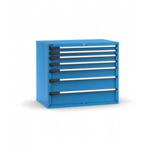 Cassettiera porta attrezzi, 7 cassetti 2x75 2x100 1x150 2x200, L1190 x P726 x H1000 mm