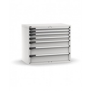 Cassettiera porta attrezzi, 7 cassetti 2x75 2x100 1x150 2x200, L1190 x P726 x H1000 mm