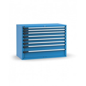 Cassettiera porta attrezzi, 8 cassetti 2x75 4x100 1x150 1x200, L1428 x P726 x H1000 mm