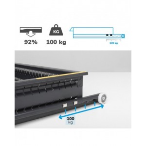 Cassettiera porta attrezzi, 8 cassetti 2x75 4x100 1x150 1x200, L1428 x P726 x H1000 mm
