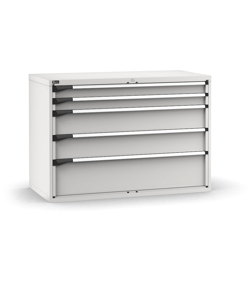 Cassettiera porta attrezzi,  5 cassetti 2x100 2x200 1x300, L1428 x P726 x H1000 mm