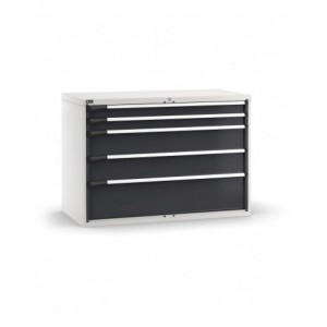 Cassettiera porta attrezzi,  5 cassetti 2x100 2x200 1x300, L1428 x P726 x H1000 mm