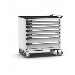 Cassettiera porta attrezzi con ruote, 7 cassetti  2x75 3x100 2x150, L1020 x P726 x H1072 mm