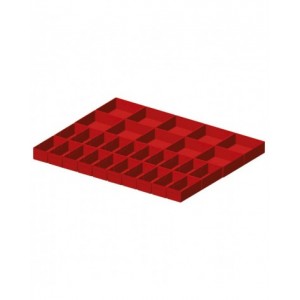 Kit cassette divisorio, 30 pezzi, per cassetti con H 100/125 mm, 45x36 EH