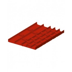 Divisori per cassetti con 50/300 H mm a 2, 3 canali e divisori trasversali, 18x27 EH