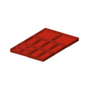 Kit cassette divisorio, 12 pezzi, per cassetti con H 50 mm, 18X27 EH